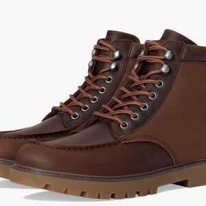 NIB Mens Palomar Brown Waxed Canvas Leather Boot 9 $160